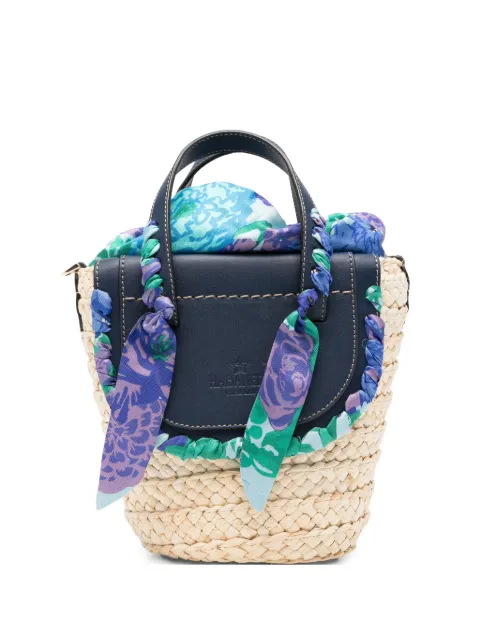 CUBA LAB Habanera floral-trim tote bag Neutrals HABANERA