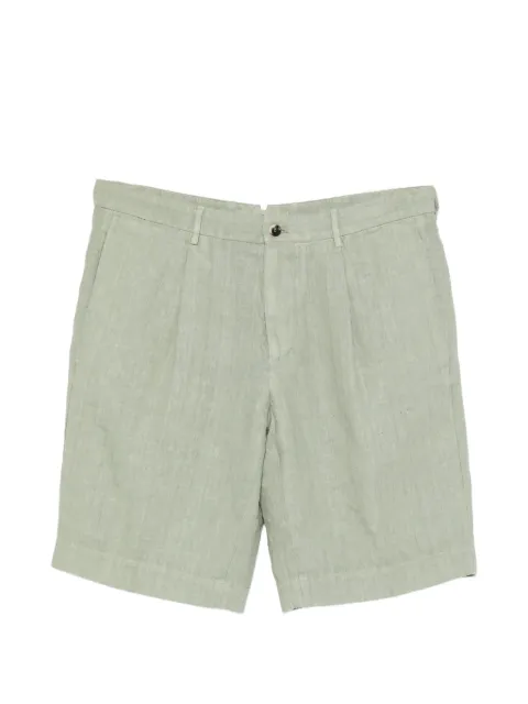 Dell'oglio pleated-detail tailored shorts Green TCR343461