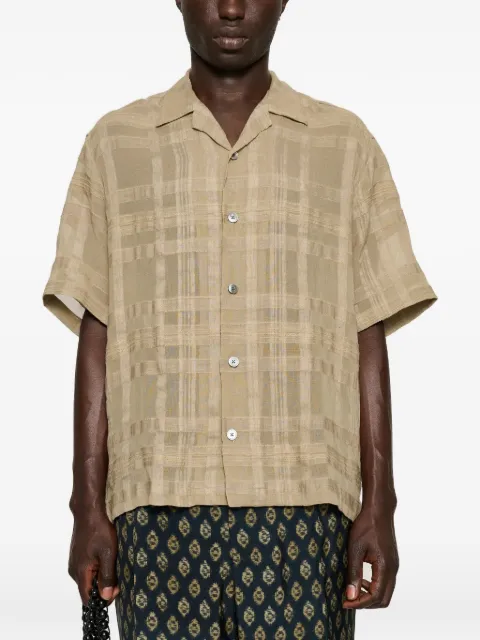 Cmmn Swdn short-sleeve shirt Neutrals M25W699