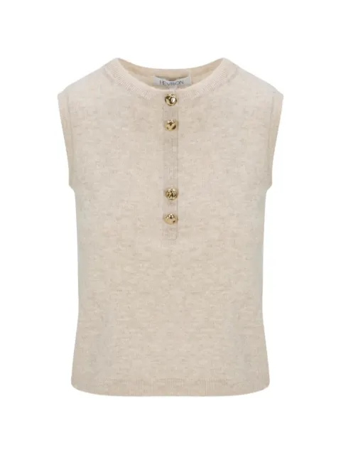HEVRON Madeline round-neck vest Neutrals HRS26T31