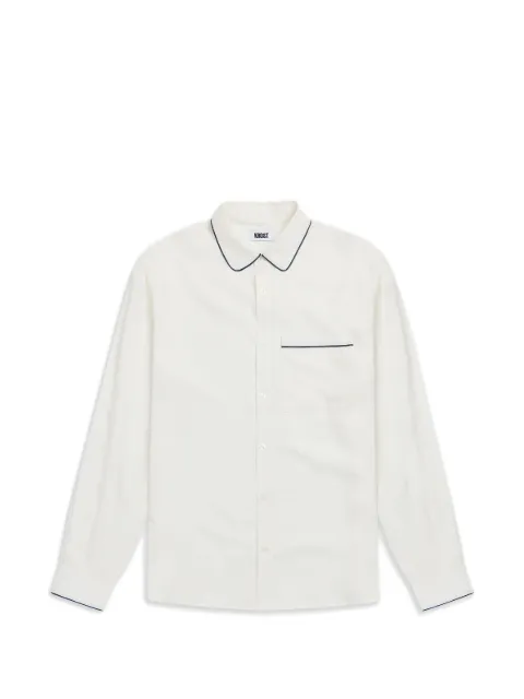 KROST piping-detail chest-pocket shirt Neutrals KR2610430001