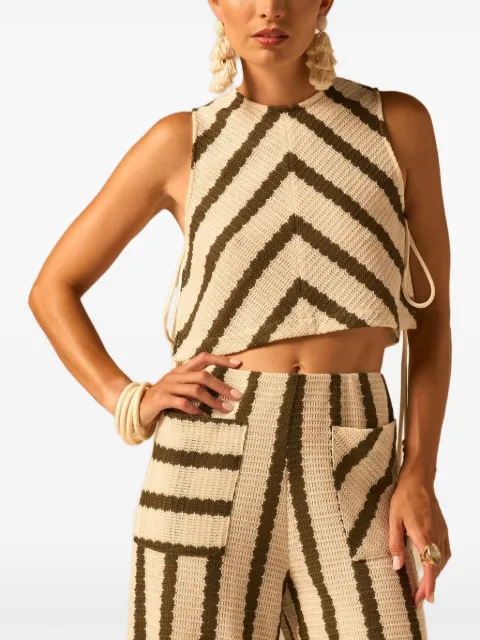 JBQ striped top Neutrals T212198