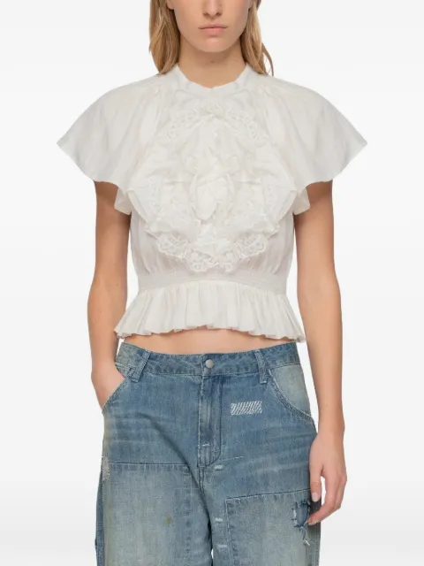 Sea Holden ruffled blouse White SS26094