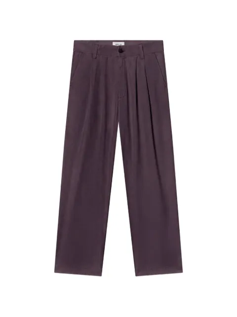 AGOLDE Slater pleated-detail trousers Brown A7211768