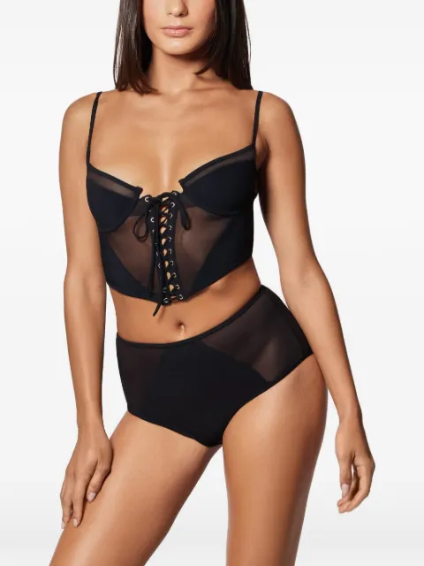 Kiki de Montparnasse Peep Show panelled bikini Black R2610SB012