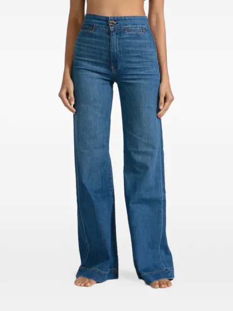 ASKK NY contrast-stitching jeans Blue W1236K015