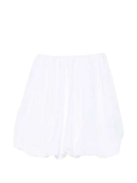 Patou strapless bubble-hem mini dress White DR2460011