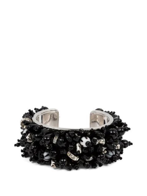 DRIES VAN NOTEN beaded cuff bracelet Silver 2610182770047