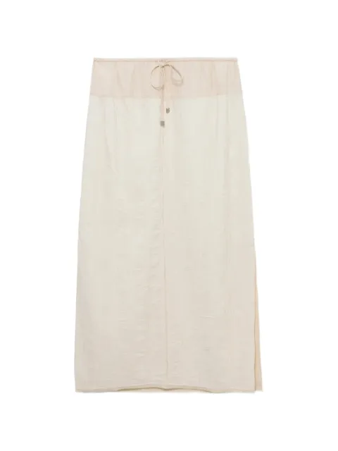 SIMKHAI midi Huxen drawstring-fastening skirt Neutrals 2263053W