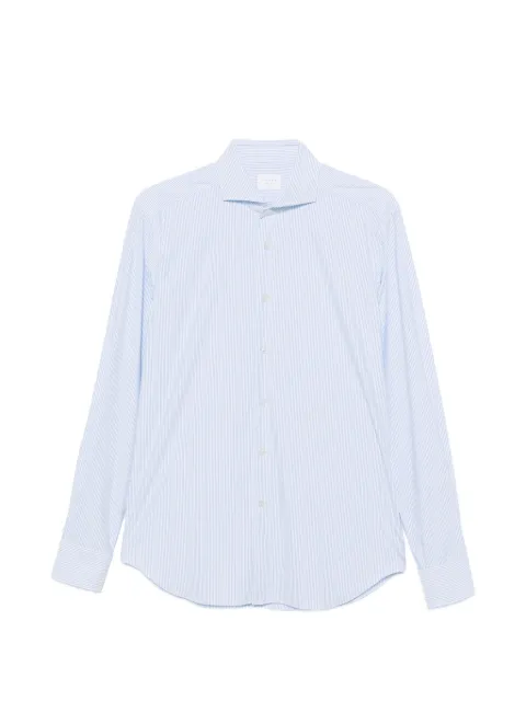 Xacus striped long-sleeve shirt White 21619