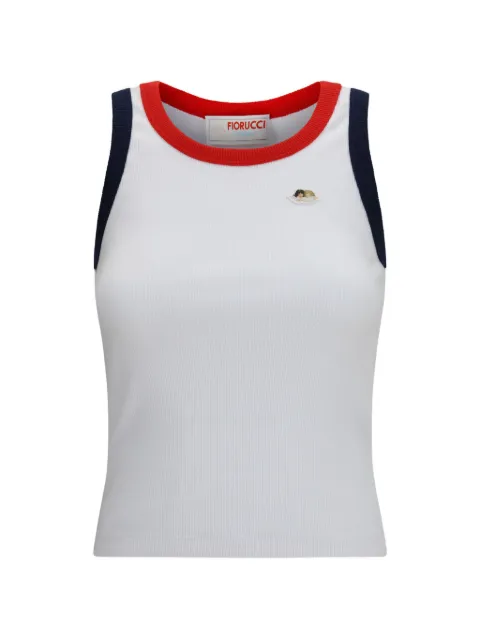 Fiorucci Angels ribbed tank top White W26SSJTT003CJ04