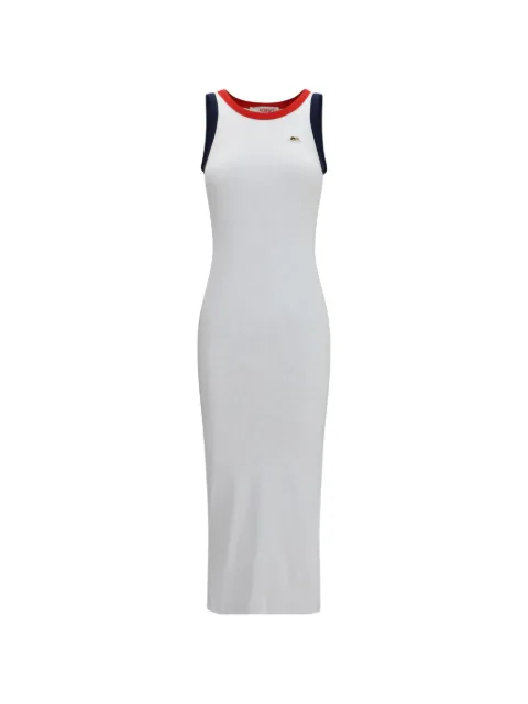 Fiorucci ribbed Angels-patch midi dress White W26SSDRJ007CJ04