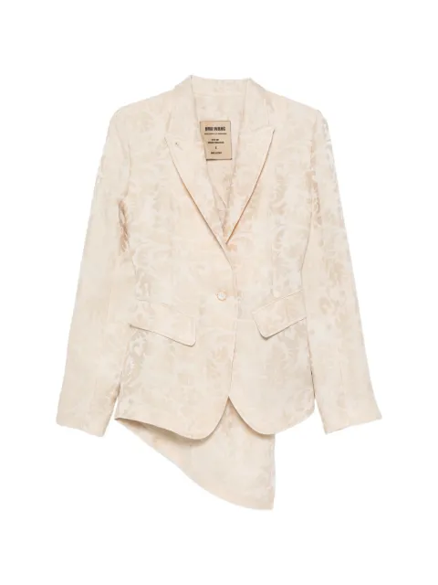 Uma Wang Kylie asymmetric blazer Neutrals UW6062