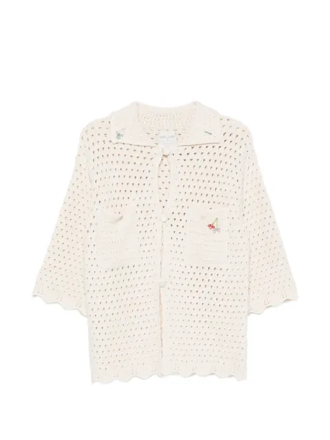 Forte Forte crochet-knit cardigan Neutrals 14935MYKNIT