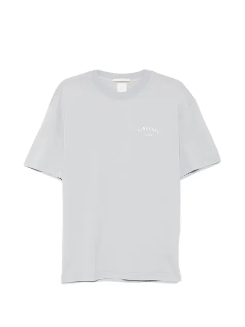 Eleventy logo-print T-shirt Grey M75TSHM09TET0M021