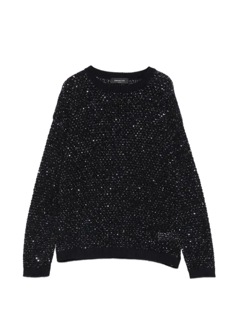 Fabiana Filippi sequin-embellished open-knit sweater Blue MAD276F534M120