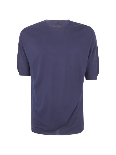 MD75 ribbed-trim T-shirt Blue 13213