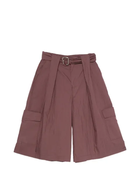Isabelle Blanche belted cargo shorts Red IS26SSP033T002