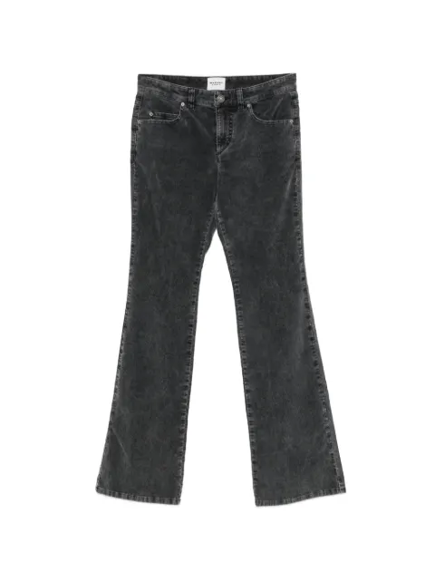 MARANT ÉTOILE Kelly corduroy flared trousers Black PA0641FAC1G02E02FK