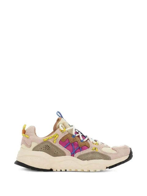FLOWER MOUNTAIN Yamabushi suede-inserts sneakers Neutrals 20195101M11