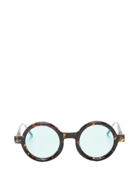 Kuboraum Maske P1 round-frame sunglasses Brown MASKEP1