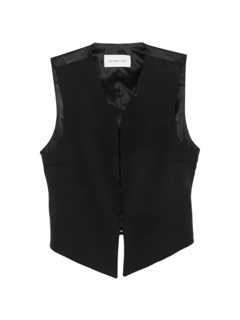 ARMARIUM Guia Vest in Virgin wool Black ARMTMGI03W001002