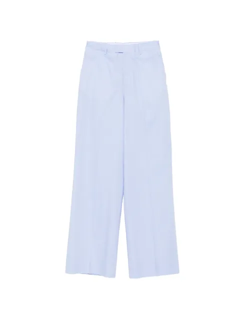 ARMARIUM pressed-crease wide-leg trousers Blue ARMTMP040C015024