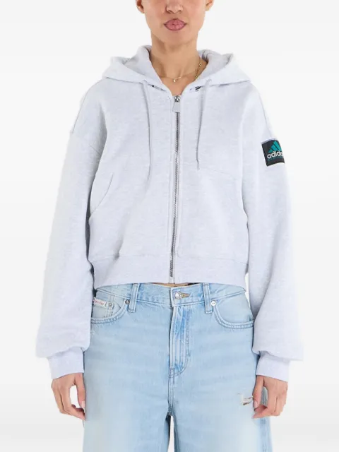 adidas Equipment cropped zip hoodie Grey KE8278