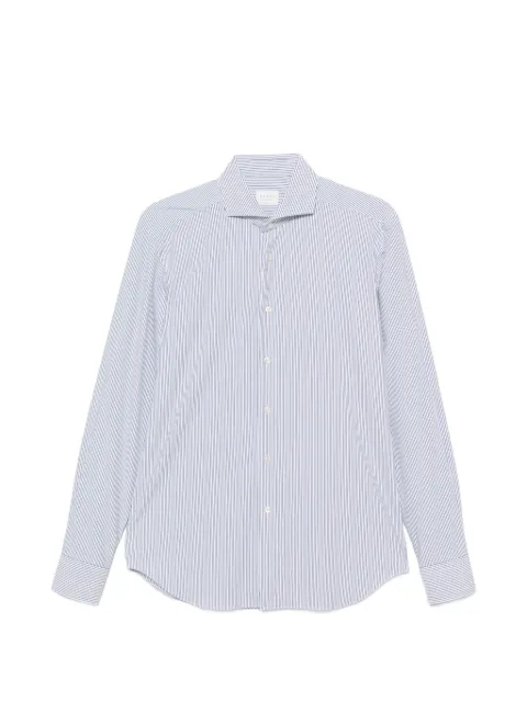 Xacus striped long-sleeve shirt White 21619