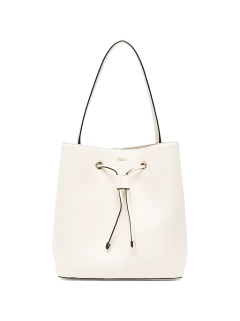 BOSS Sandy drawstring-fastening bucket bag Neutrals 50558134
