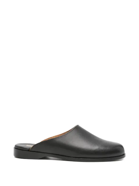 Sebago round-toe leather mules Black 78122LW