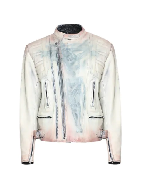 LA MASKARADE zip-up leather jacket Neutrals SKINJACKETLEATHER