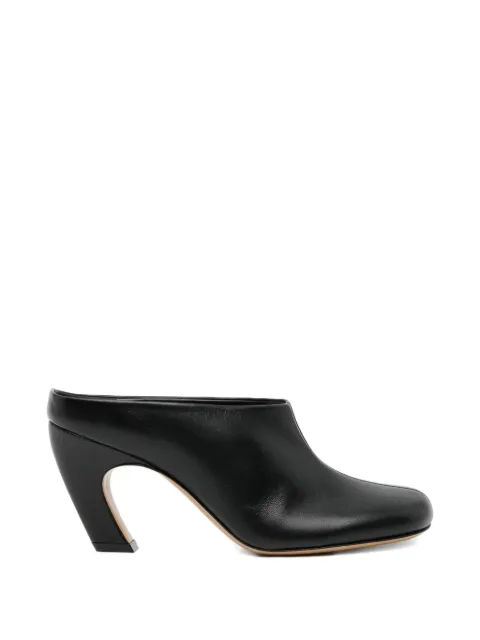 Le Monde Beryl 80mm Mica mules Black MUSLEABLA