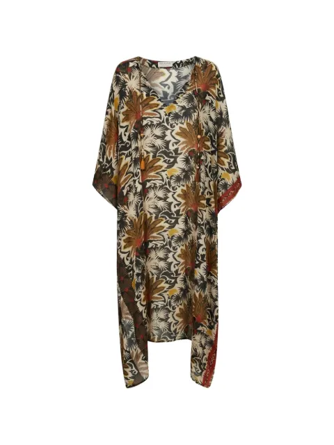 Anjuna floral-print drawstring kaftan Neutrals CHANEL
