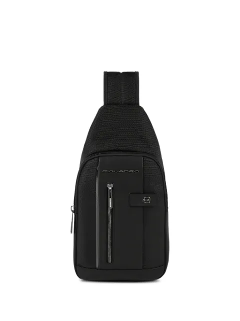 PIQUADRO logo-plaque sling bag Black CA4536BR2L