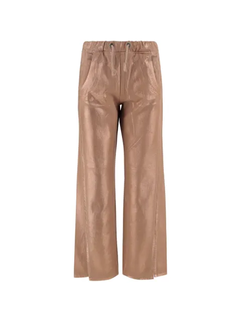 DON'T @ ME drawstring trousers Neutrals DAM25M02