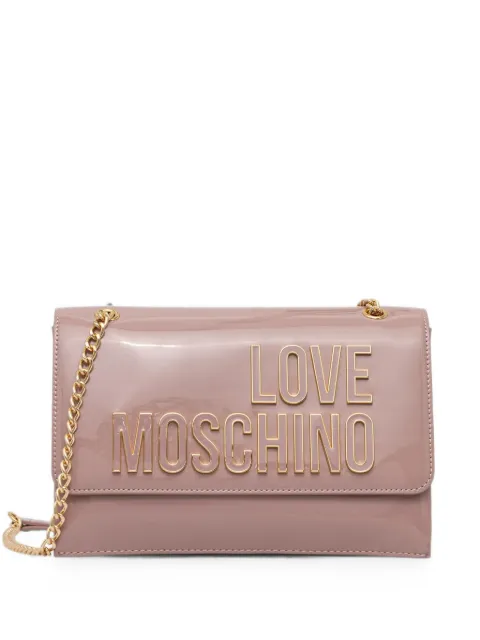 Love Moschino logo-lettering crossbody bag Pink JC4246PP0OKE1