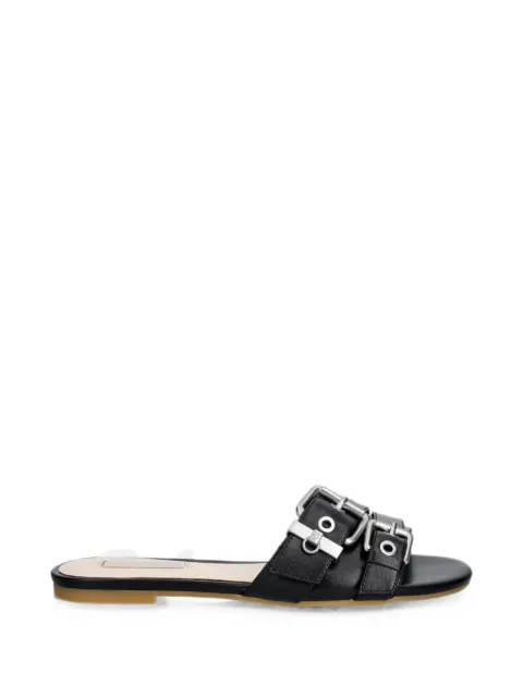 LIU JO buckle-detail eyelet-embellished sandals Black SA6157P0102