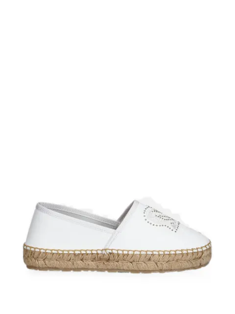 Love Moschino embellished heart espadrilles White JA10532G0OIA0