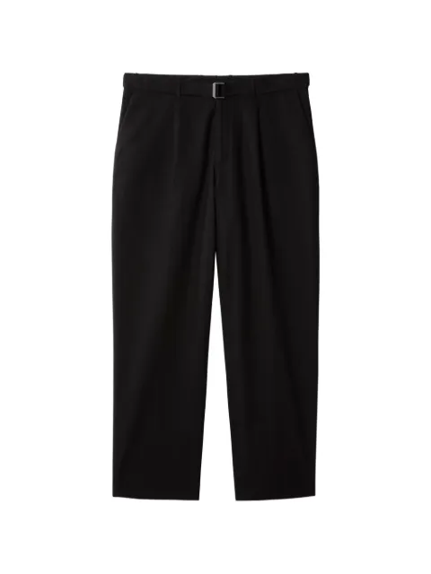 Calvin Klein belted pleat-detail trousers Brown LV04LF617GUB1