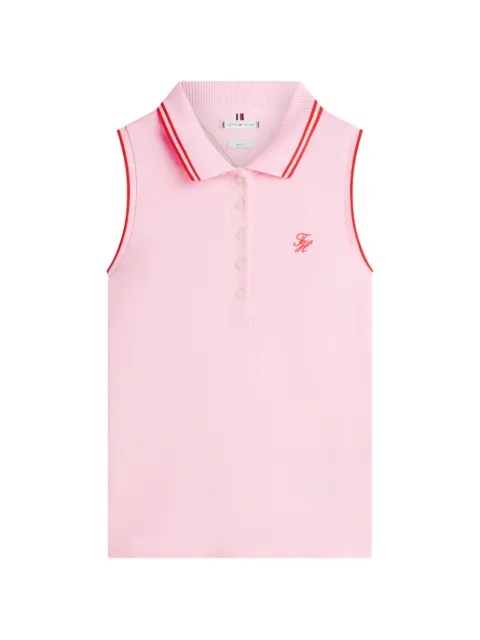 Tommy Hilfiger 1985 slim-fit sleeveless cotton polo shirt Pink WW0WW49561TOL