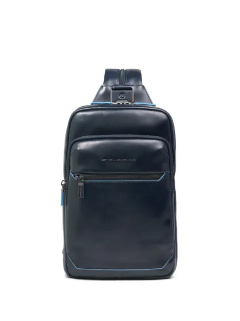 PIQUADRO convertible leather backpack Blue CA6589B2