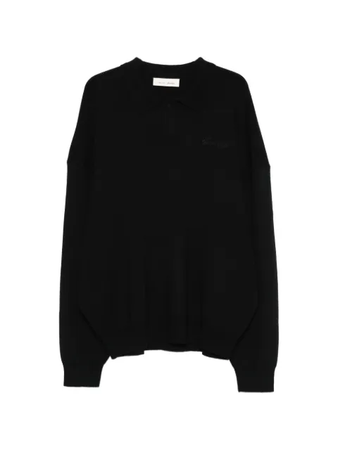 FEAR OF GOD ESSENTIALS Signature 90s logo-embroidered polo shirt Black 192SP264911F