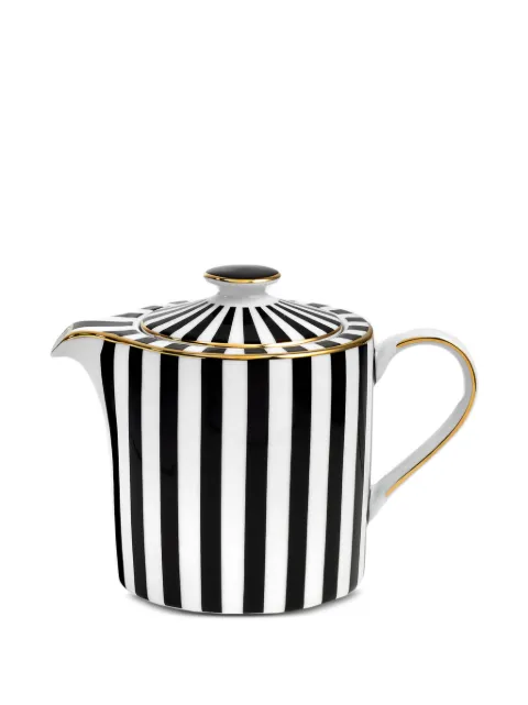Simone Guidarelli Home striped teapot Black SG1000120