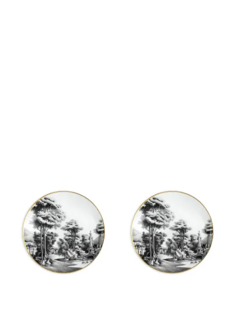 Simone Guidarelli Home Imperial Garden plate set (set of two) White SG1000047