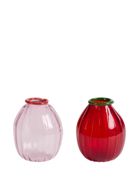 Lisa Corti Rosebud vase set (set of two) Red 26RROSEBUDVASE25040H13