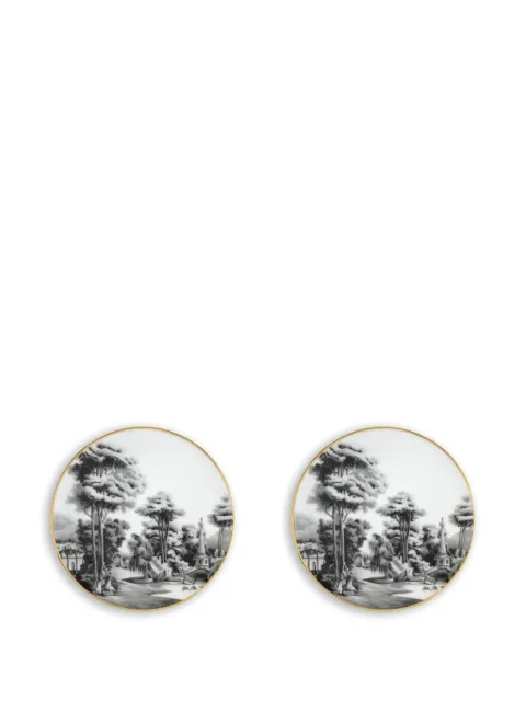 Simone Guidarelli Home Imperial Garden coaster set (set of two) White SG1000057