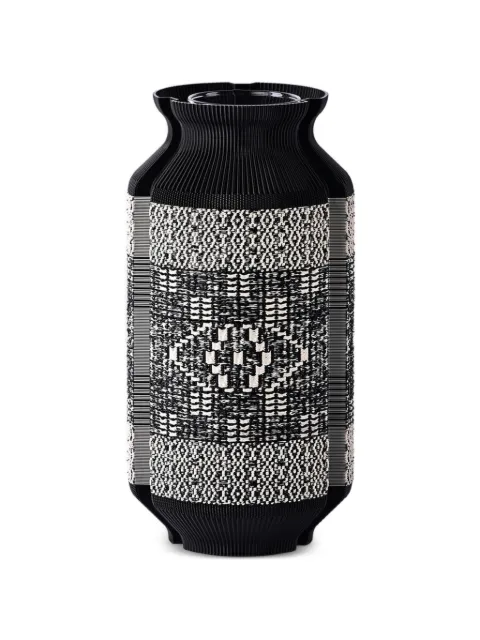 Wontek no.4 geometric woven vase Black VS4W
