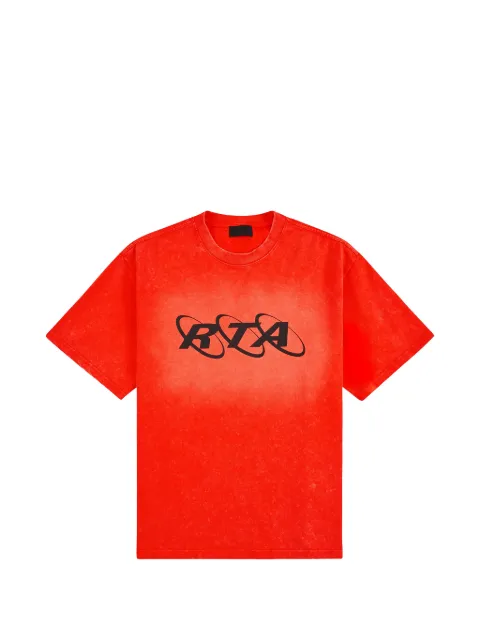 RTA Colin acid-wash t-shirt Red MEXOK911T1322ORPLR