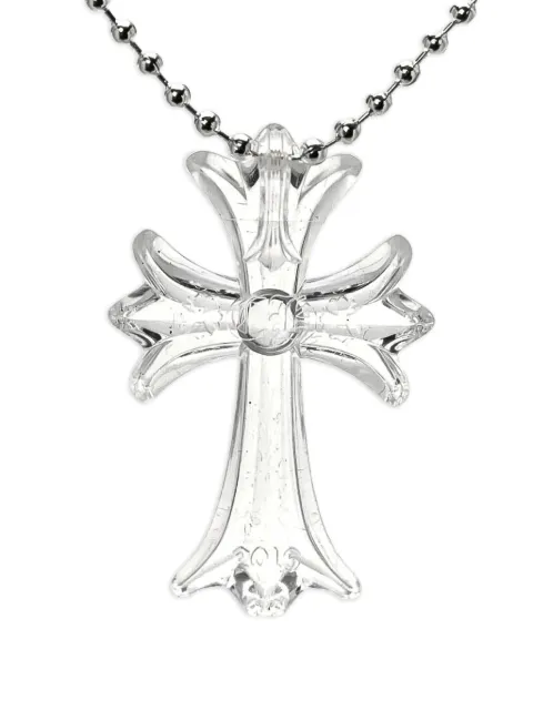 Chrome Hearts cross necklace Silver CHRM1043